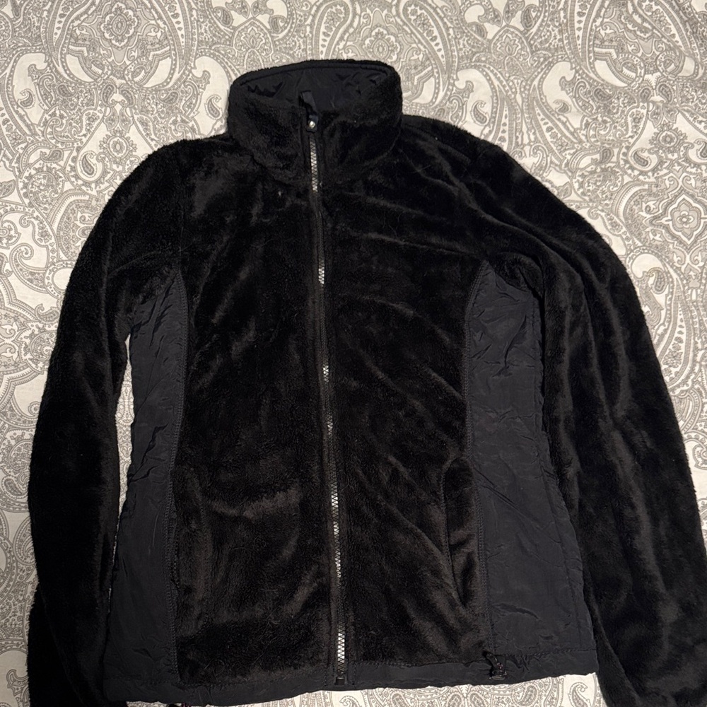 Aeropostale Black and Pink Fleece Jacket